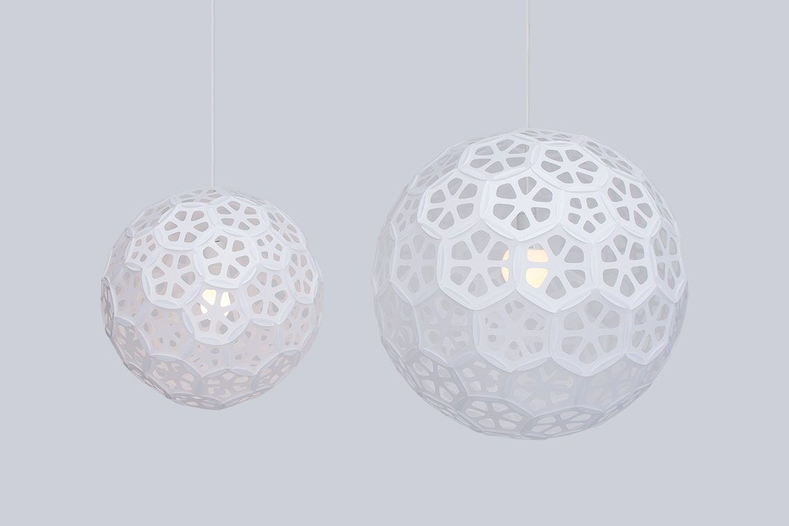 Light and bright Flower Ball lamp shades provide a soft glowing indirect light creating a pleasant atmosphere.